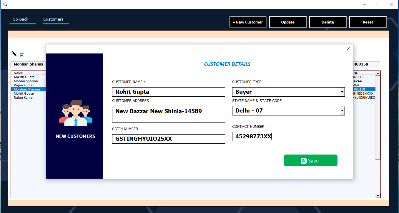 Customer Management Dashboard