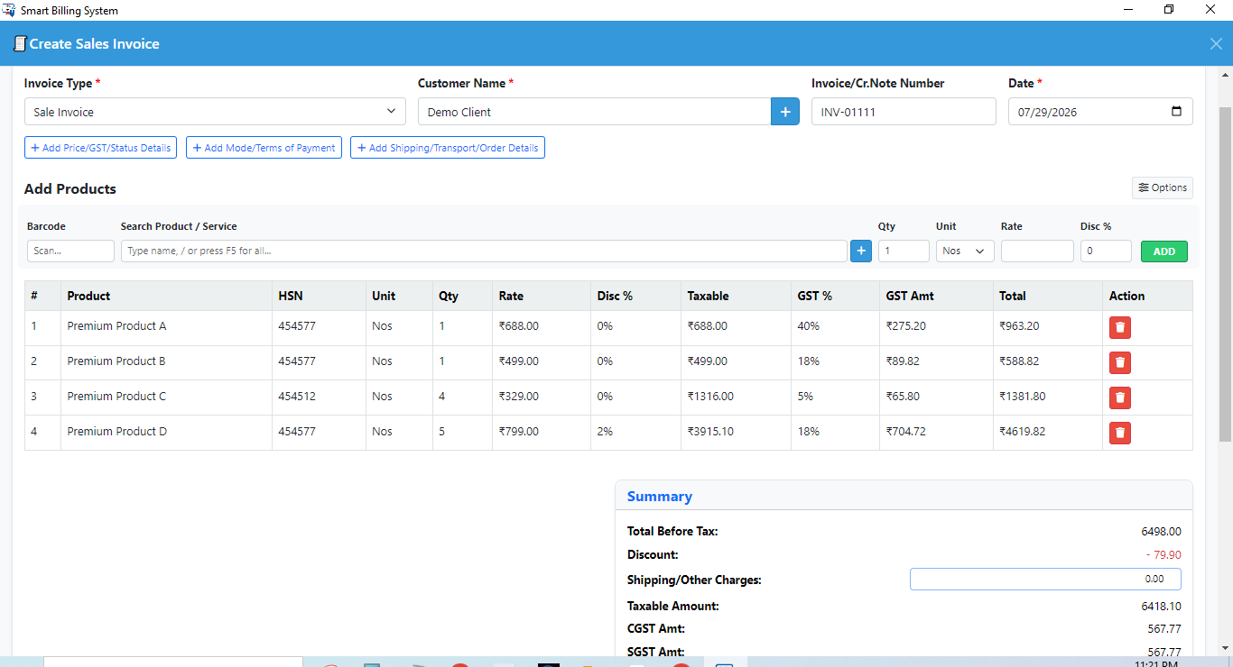 create-invoice create-invoice